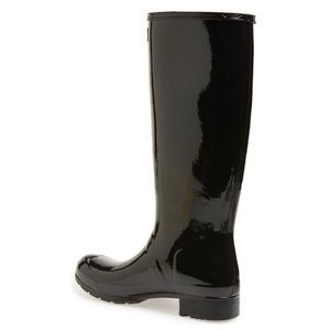 Hunter Black Gloss Rain Boots